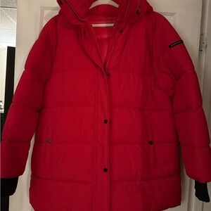 BCBGMaxAzria Vibrant Red Eco-Friendly Jacket